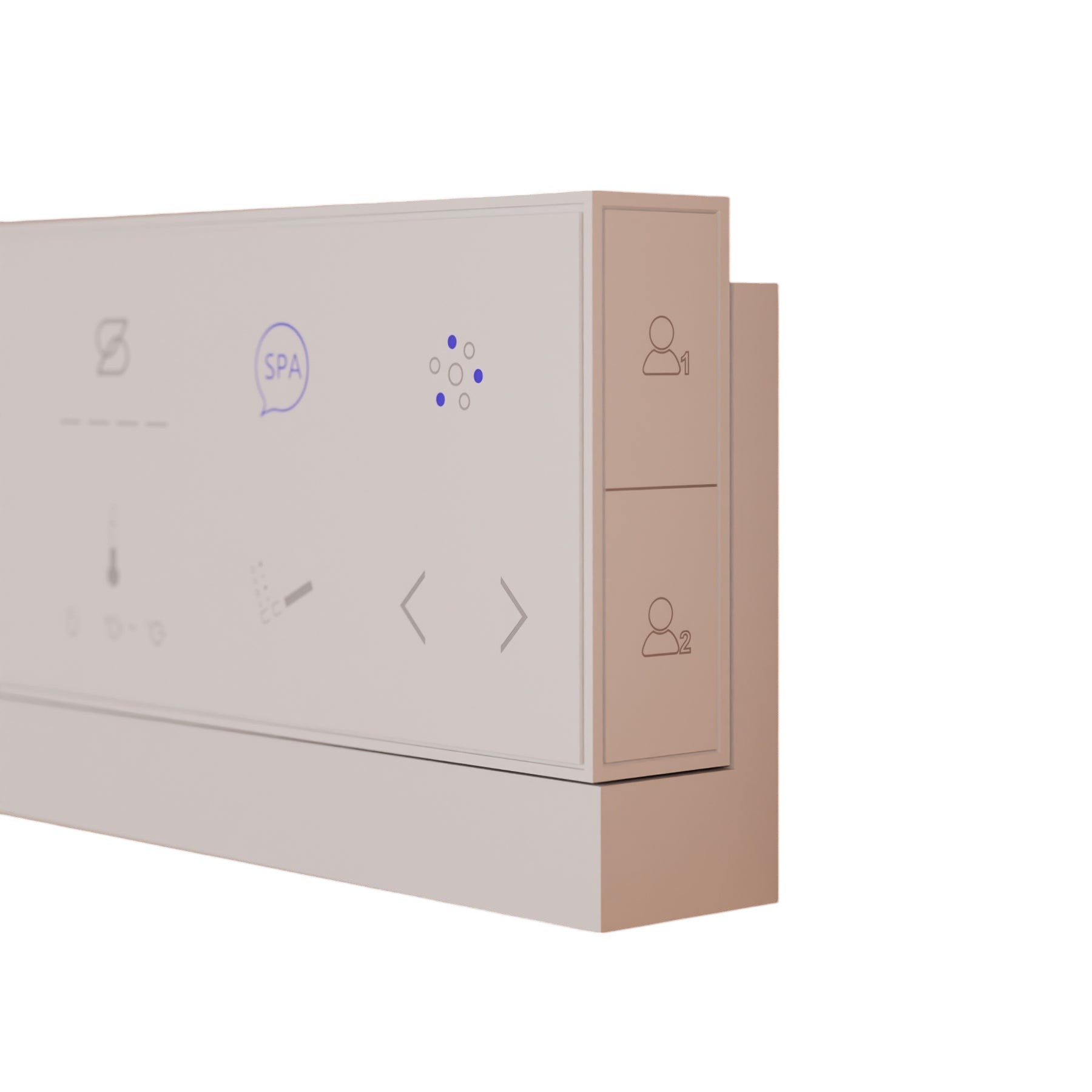 Trone STCH Tahum Smart Electronic Bidet Toilet with Toe Touch Auto Open White