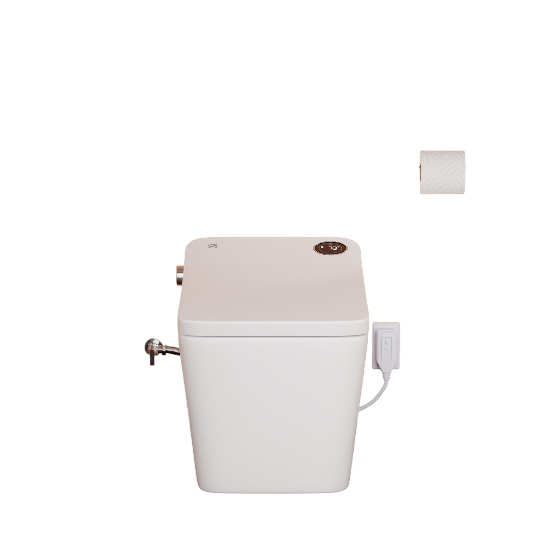 Trone STCH Tahum Smart Electronic Bidet Toilet with Toe Touch Auto Open White