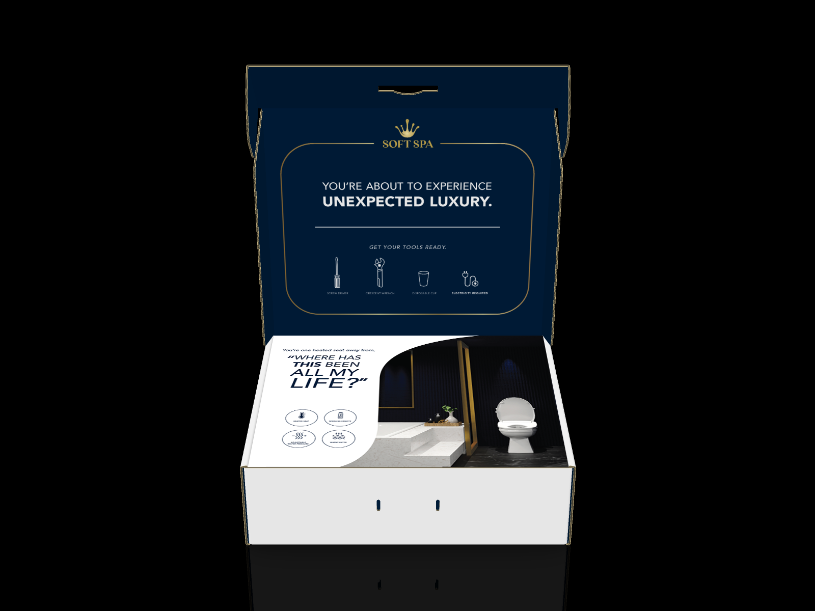 Soft Spa by Fluidmaster 9500 Electronic Bidet Seat.