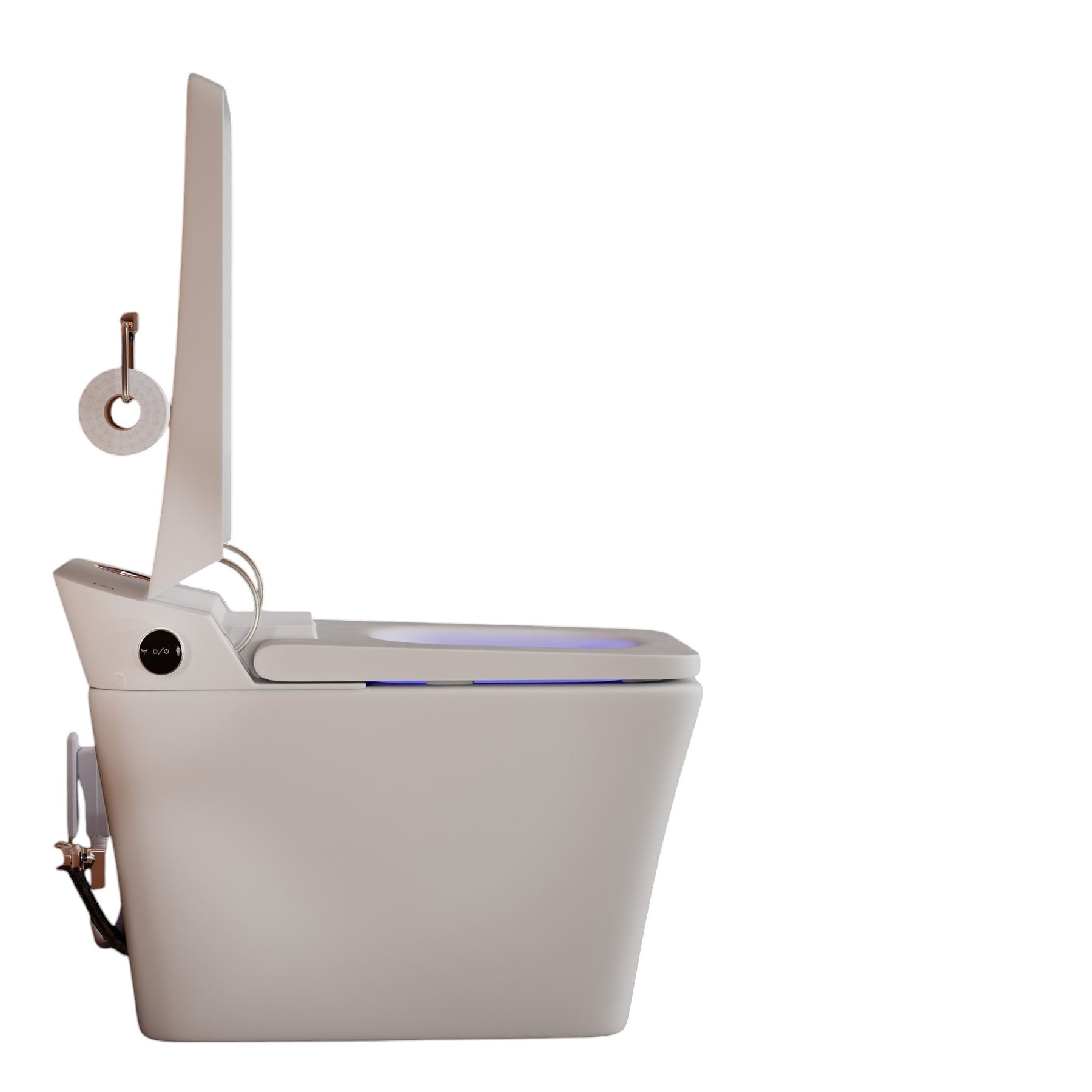 Trone STCH Tahum Smart Electronic Bidet Toilet with Toe Touch Auto Open White