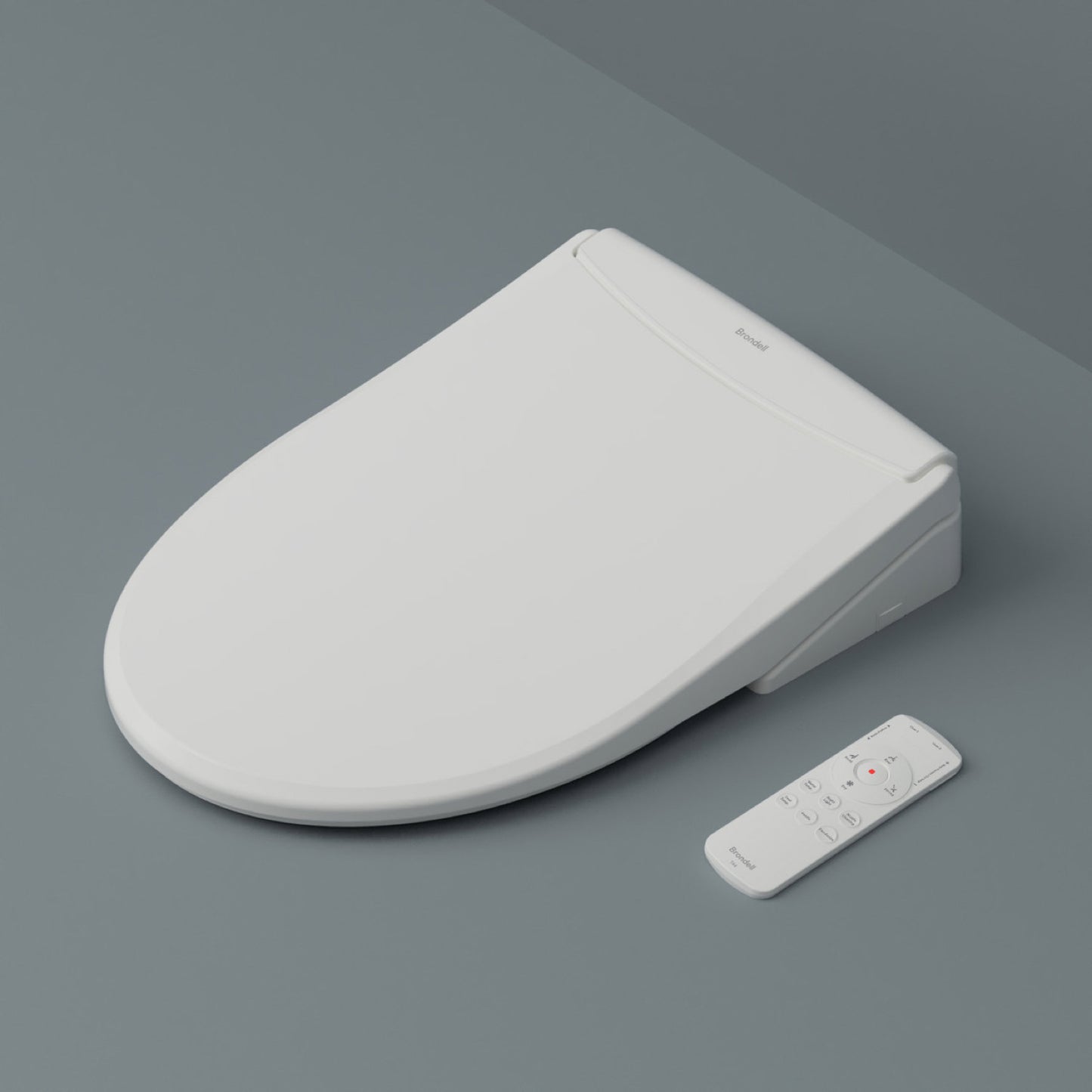 Brondell ELONGATED T44 Thinline Luxury Bidet Toilet Seat With Remote White New