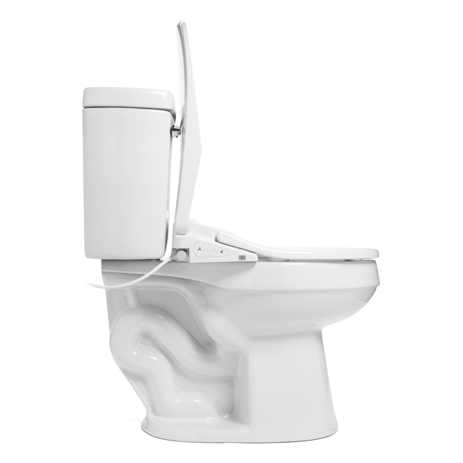 Brondell ELONGATED T44 Thinline Luxury Bidet Toilet Seat With Remote White New