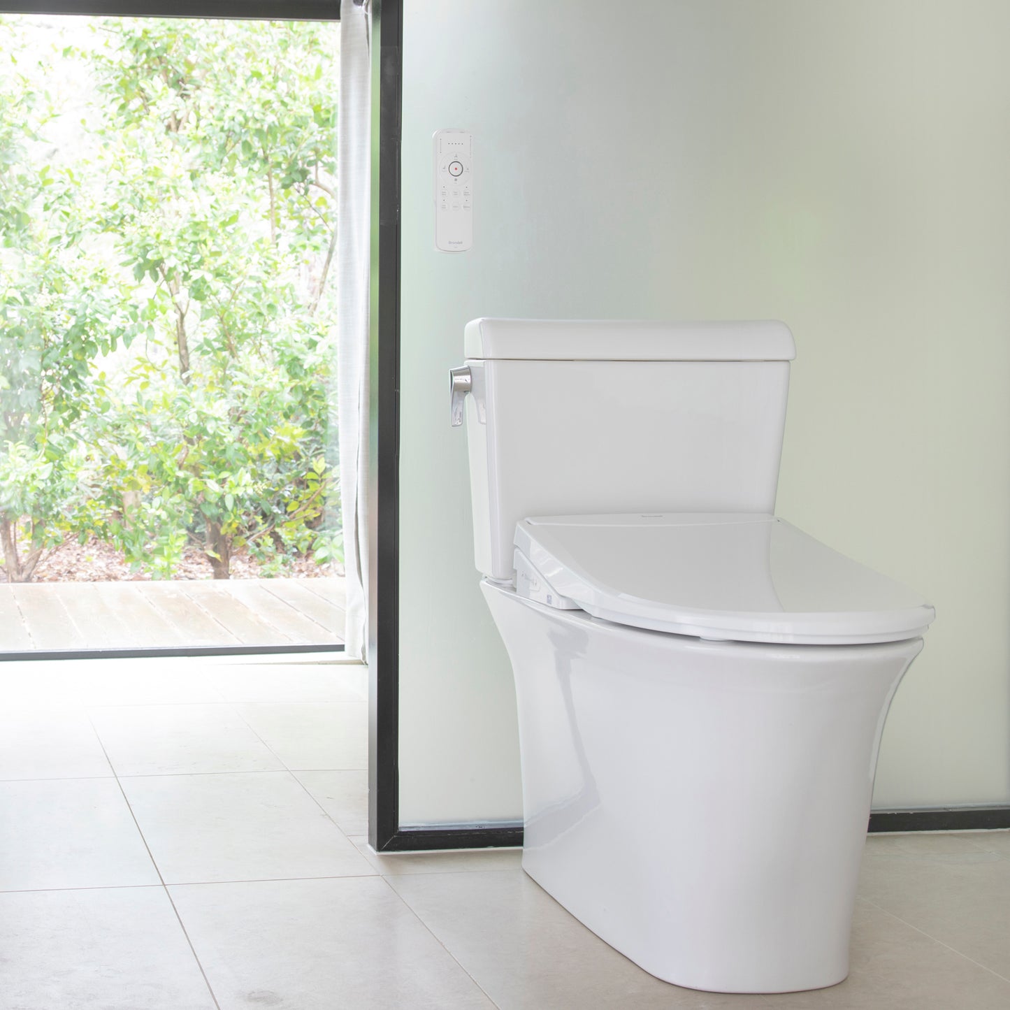 Brondell ELONGATED T44 Thinline Luxury Bidet Toilet Seat With Remote White New