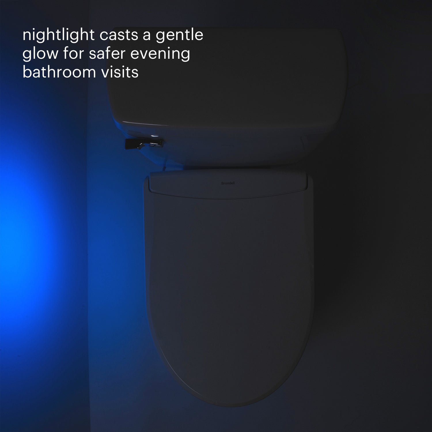 Brondell ELONGATED T44 Thinline Luxury Bidet Toilet Seat With Remote White New