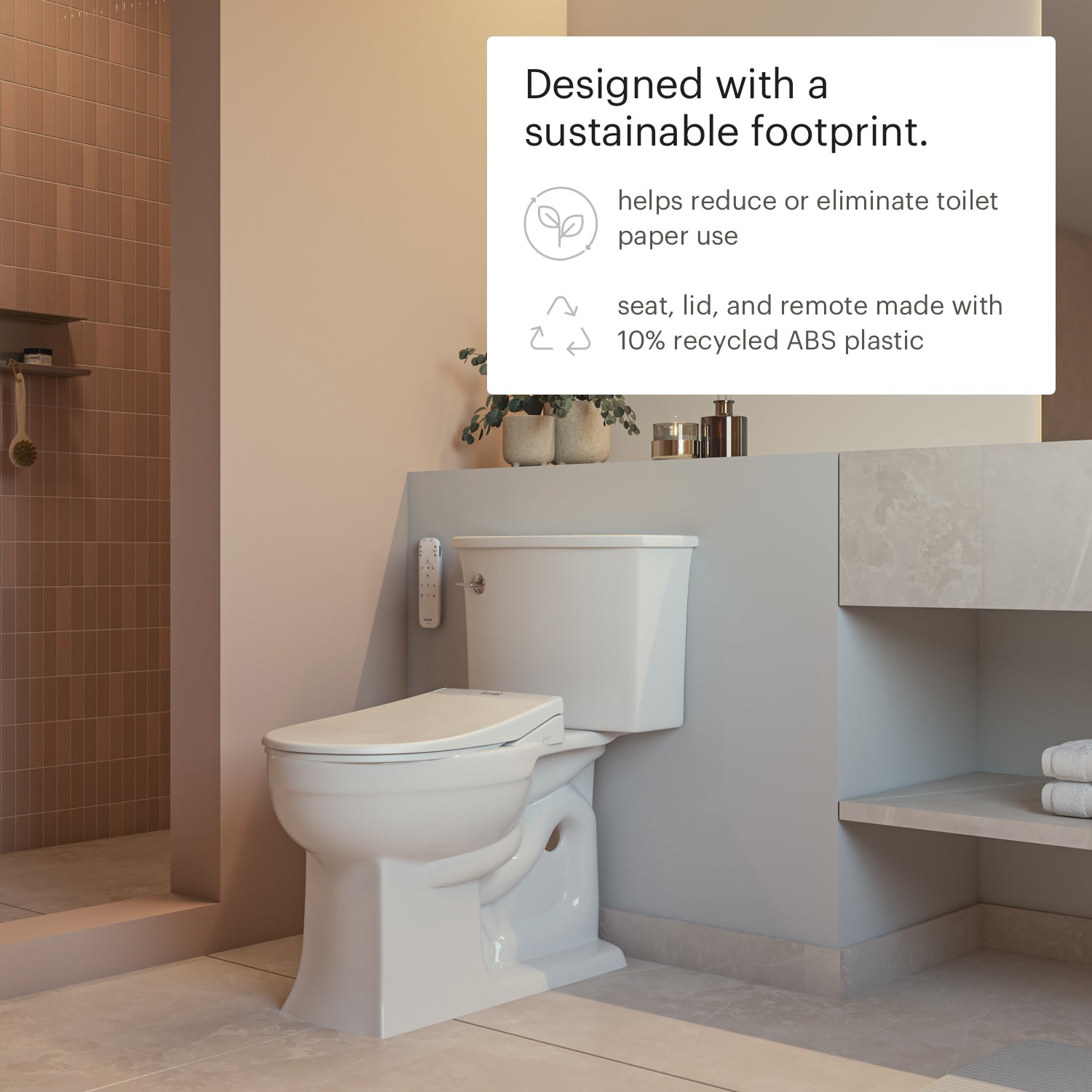 Brondell T66 Luxery Bidet Toilet Seat complete