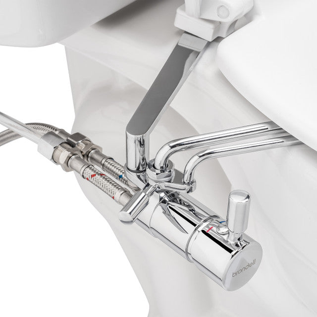 Brondell Side-Mounted Bidet Attachment SMB-25 with Adjustable Spray Wand, Dual Temperature