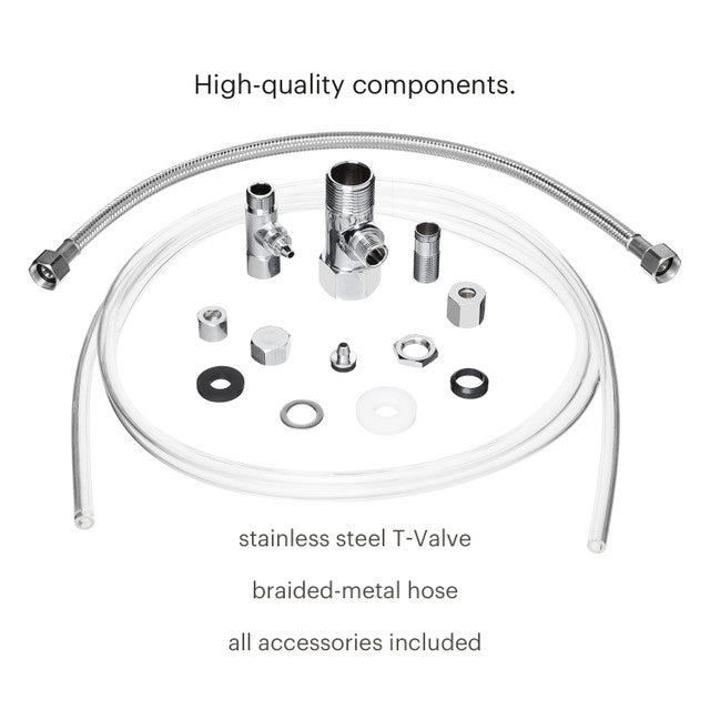 Brondell Side-Mounted Bidet Attachment SMB-25 with Adjustable Spray Wand, Dual Temperature
