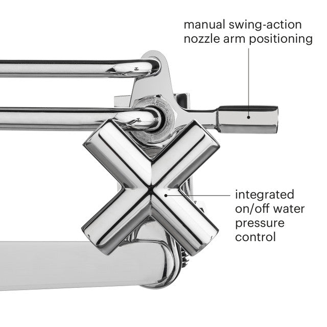 Brondell Side-Mounted Bidet Attachment SMB-15 For Toilet Seats with Adjustable Spray Wand Ambient Temperature