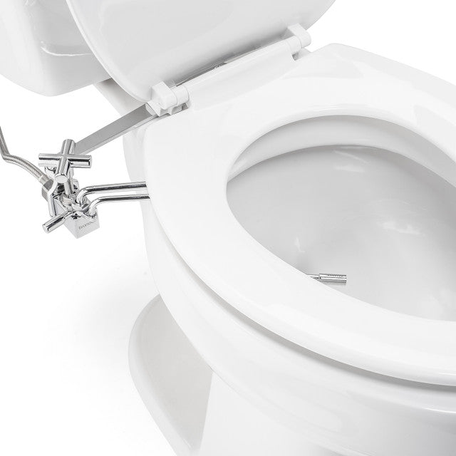Brondell Side-Mounted Bidet Attachment SMB-15 For Toilet Seats with Adjustable Spray Wand Ambient Temperature
