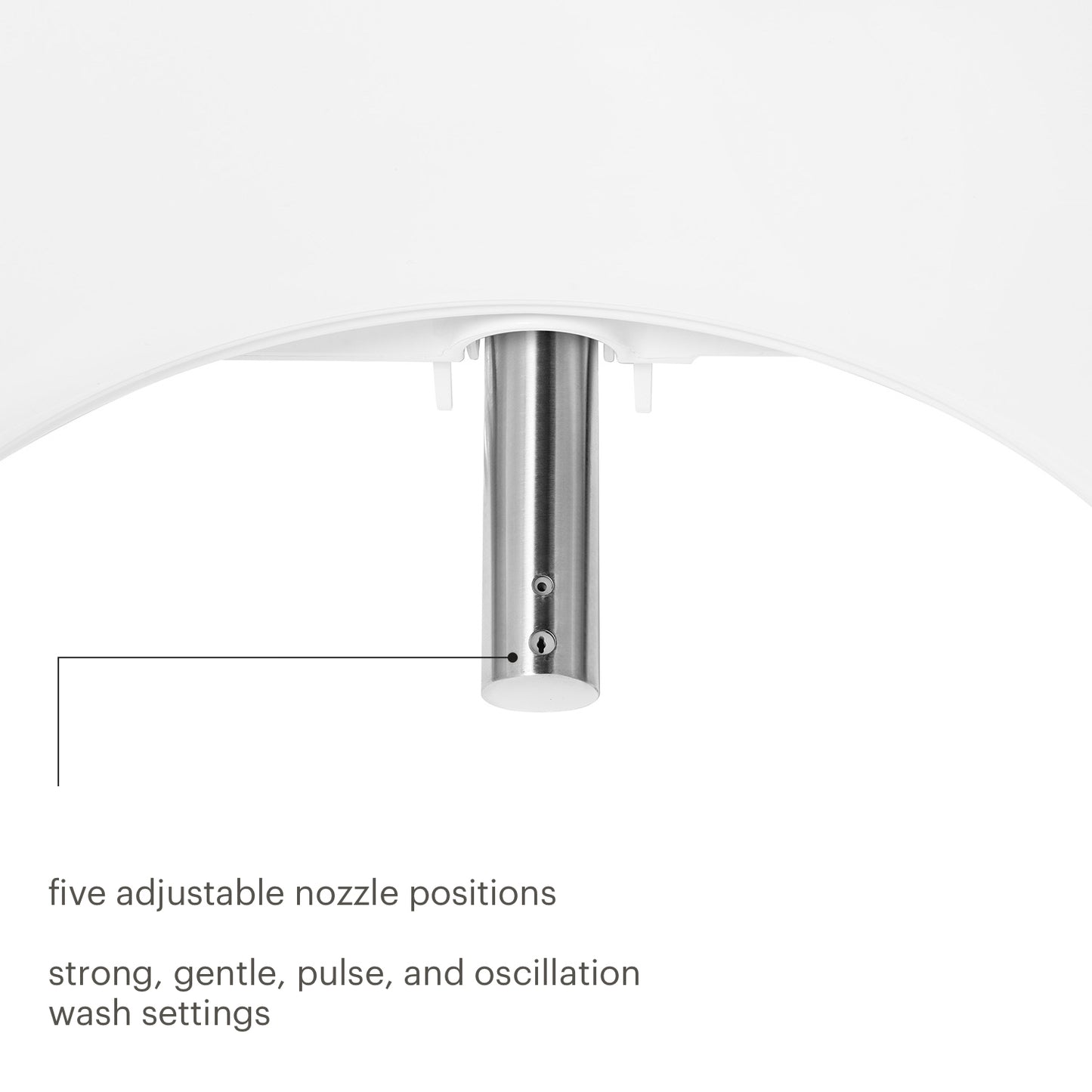 Brondell BL67 Advanced Bidet Toilet Seat Adjustable Nozzle
