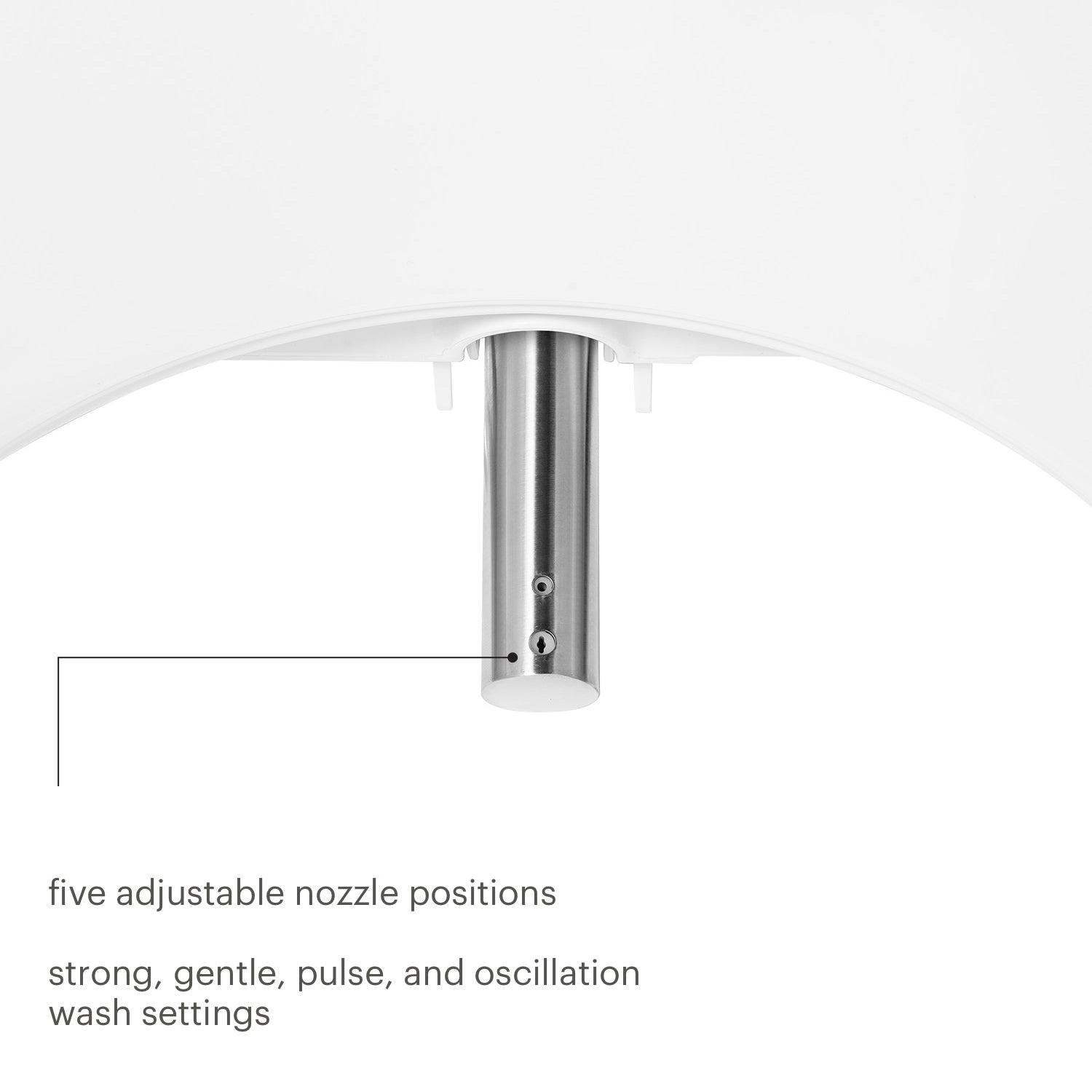 Brondell BL67 Advanced Bidet Toilet Seat Adjustable Nozzle