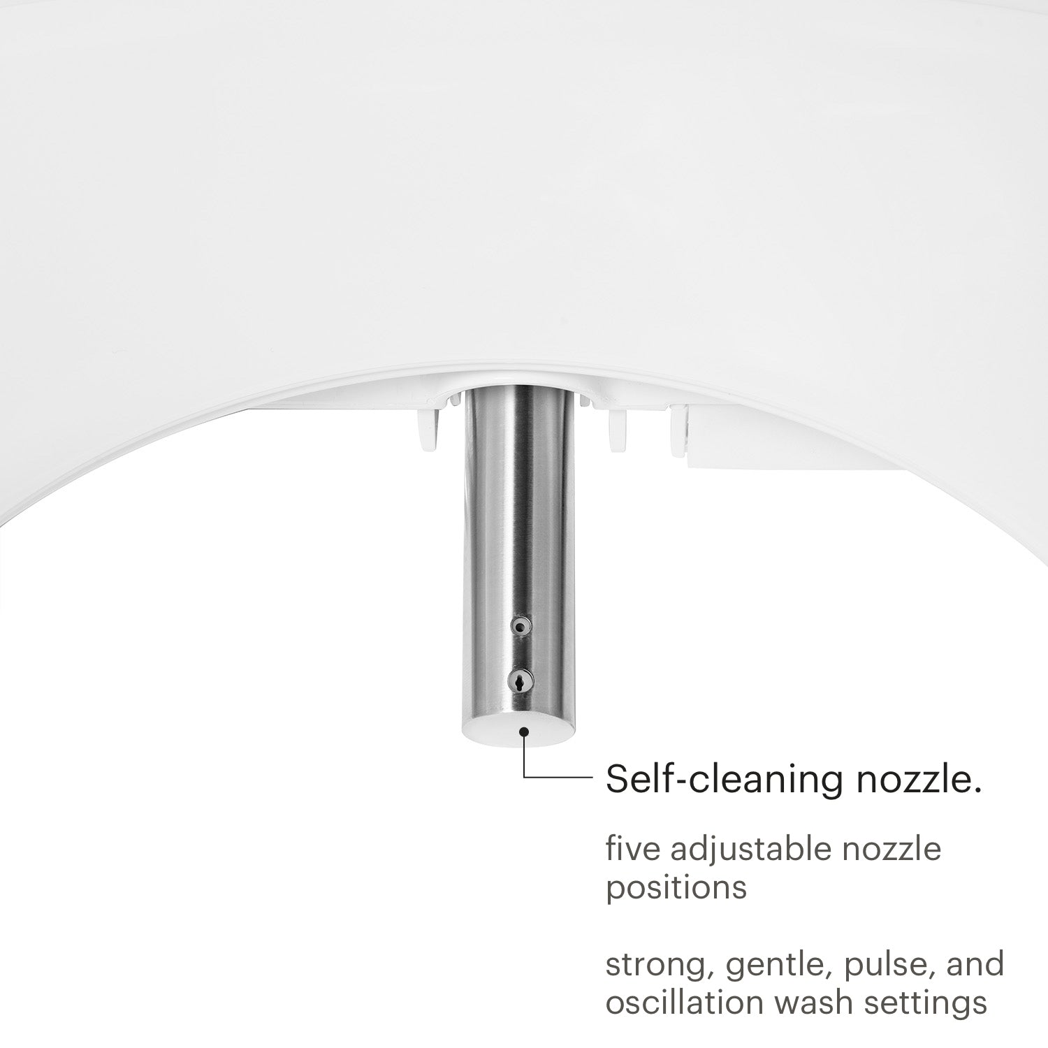 Brondell - ELONGATED EM417 WHITE Swash Select Advanced Bidet Seat With Sidearm Control