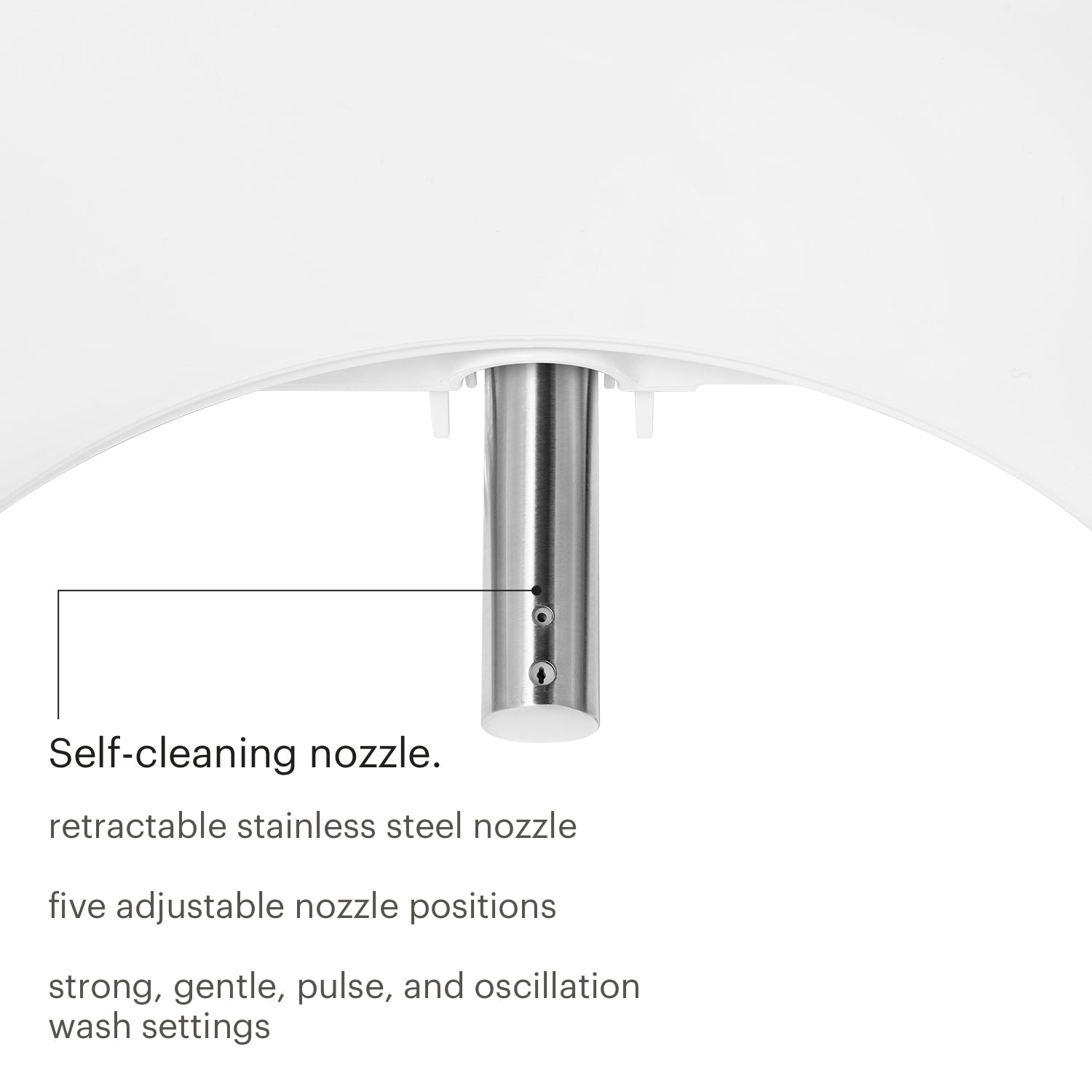 Brondell Swash BL97 Advanced Bidet Toilet Seat Cleaning Nozzle