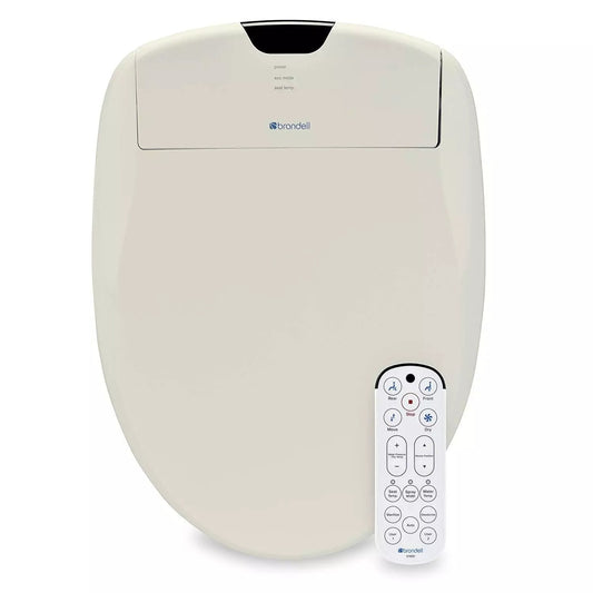 Brondell Swash 1400 Elongated Biscuit Electric Bidet Toilet Seat.