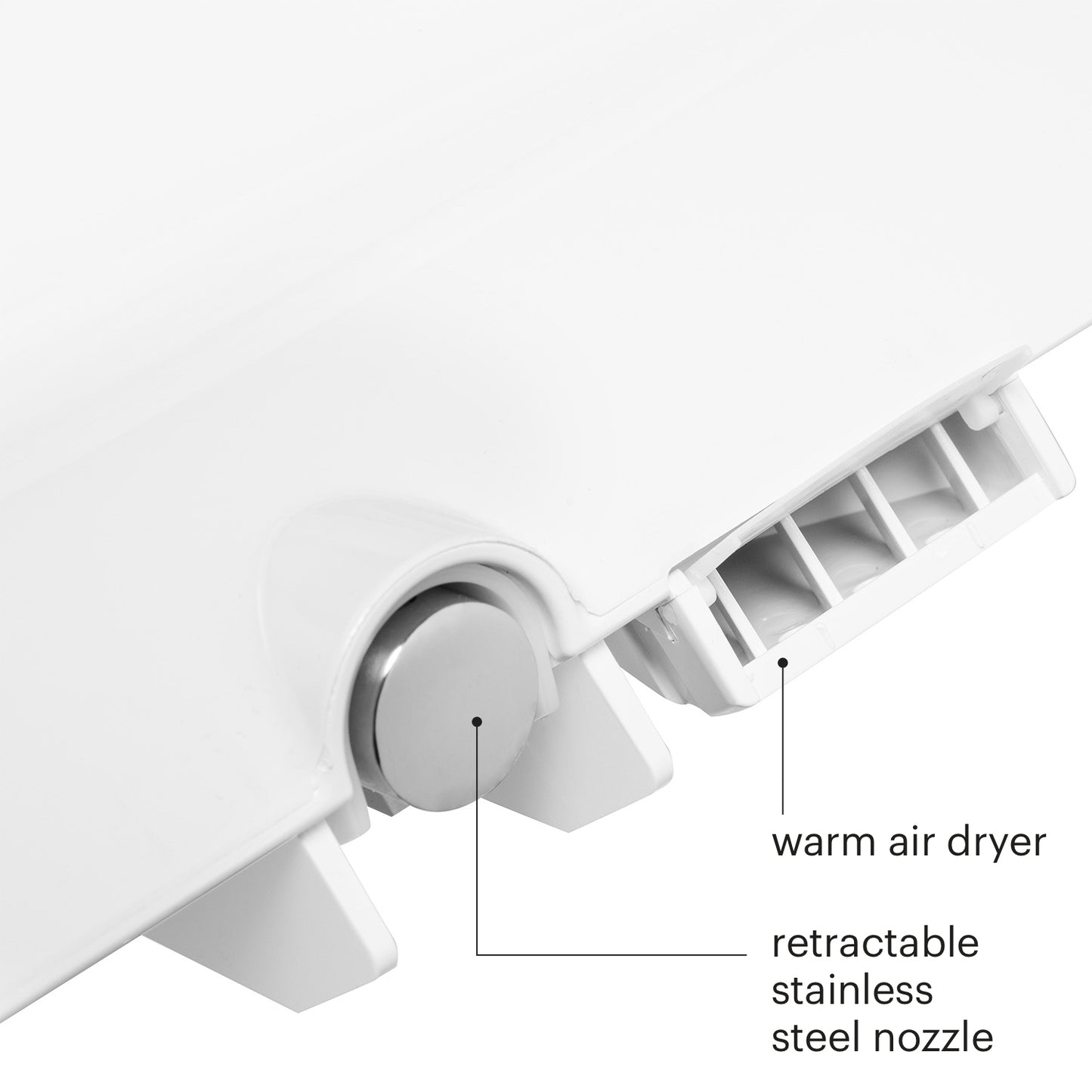 Brondell - ELONGATED EM417 WHITE Swash Select Advanced Bidet Seat With Sidearm Control