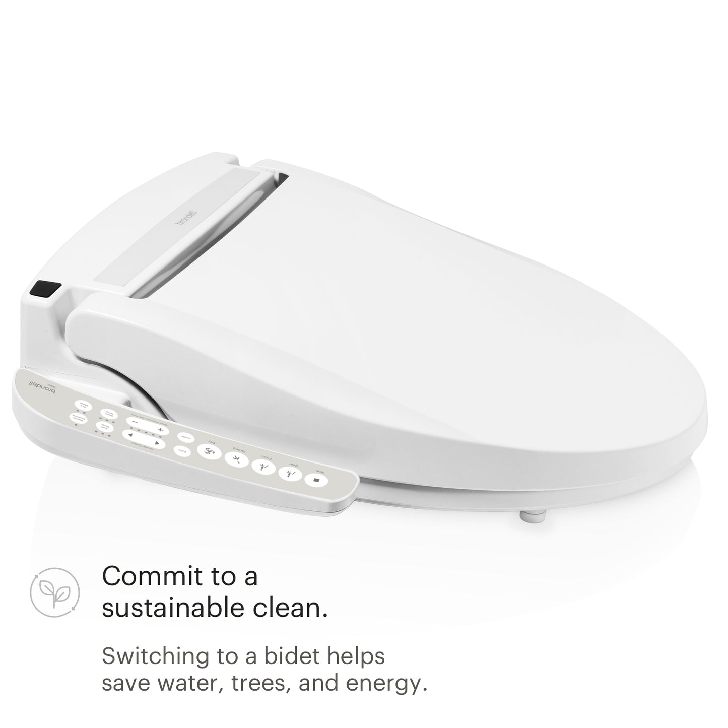 Brondell - ELONGATED DR801 WHITE Swash Select Advanced Bidet Seat With Sidearm Control