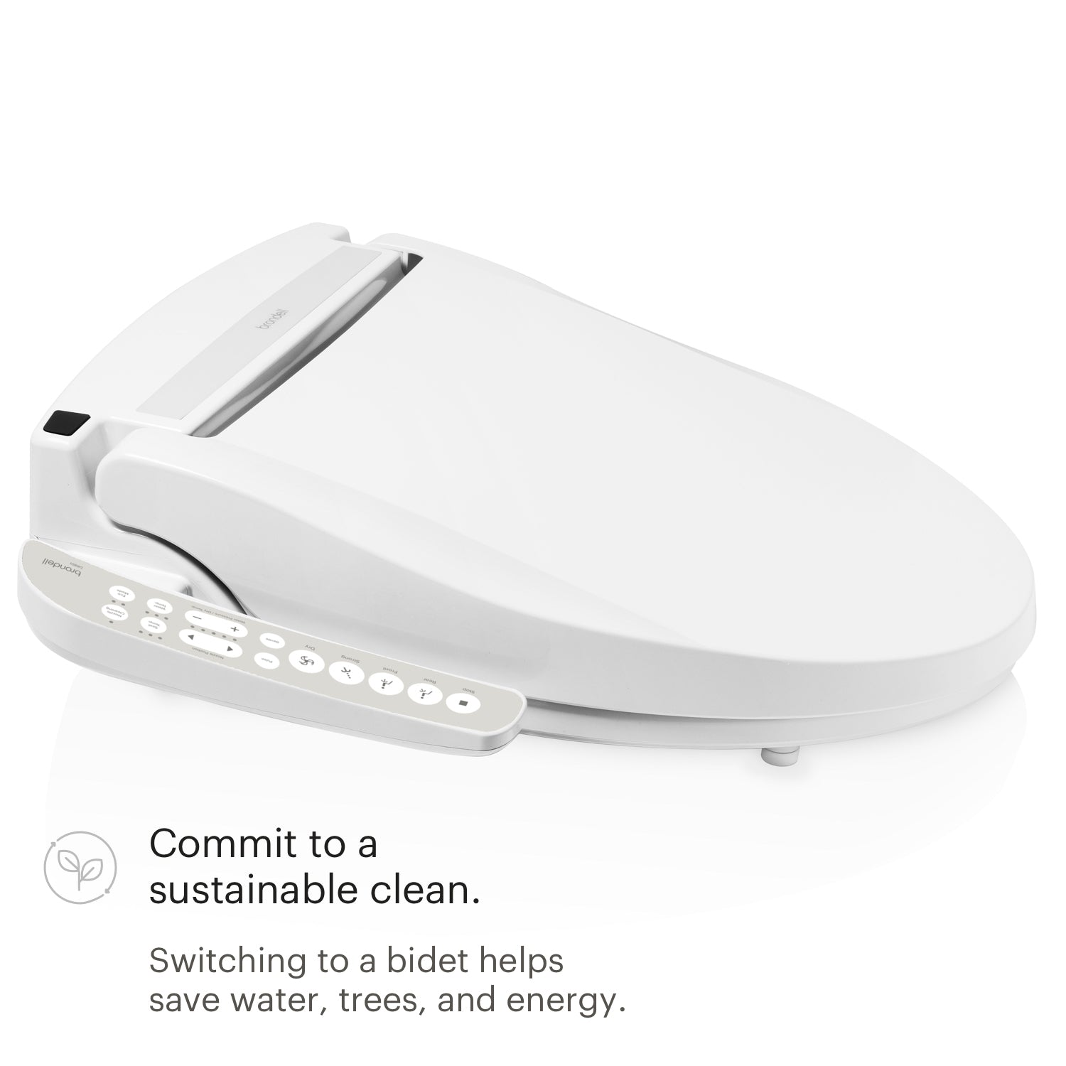 Brondell - ROUND DR801 WHITE Swash Select Advanced Bidet Seat With Sidearm Control