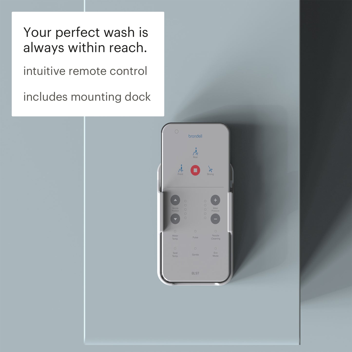Brondell Swash BL97 Advanced Bidet Toilet Seat Remote Control