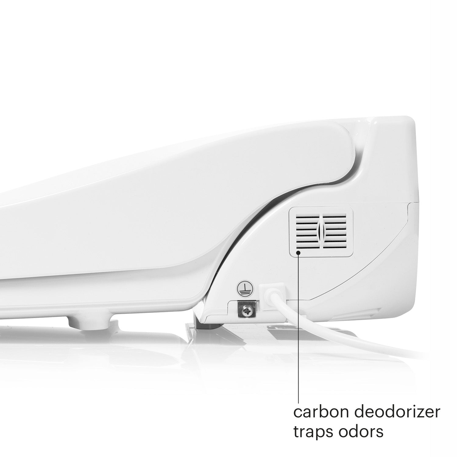 Brondell - ROUND DR801 WHITE Swash Select Advanced Bidet Seat With Sidearm Control