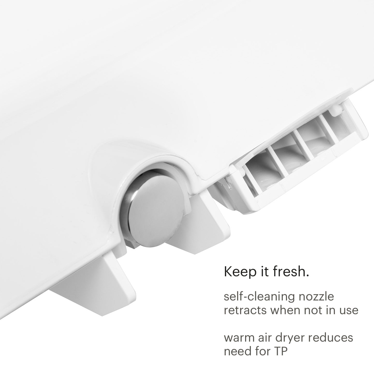 Brondell - ELONGATED DR801 WHITE Swash Select Advanced Bidet Seat With Sidearm Control