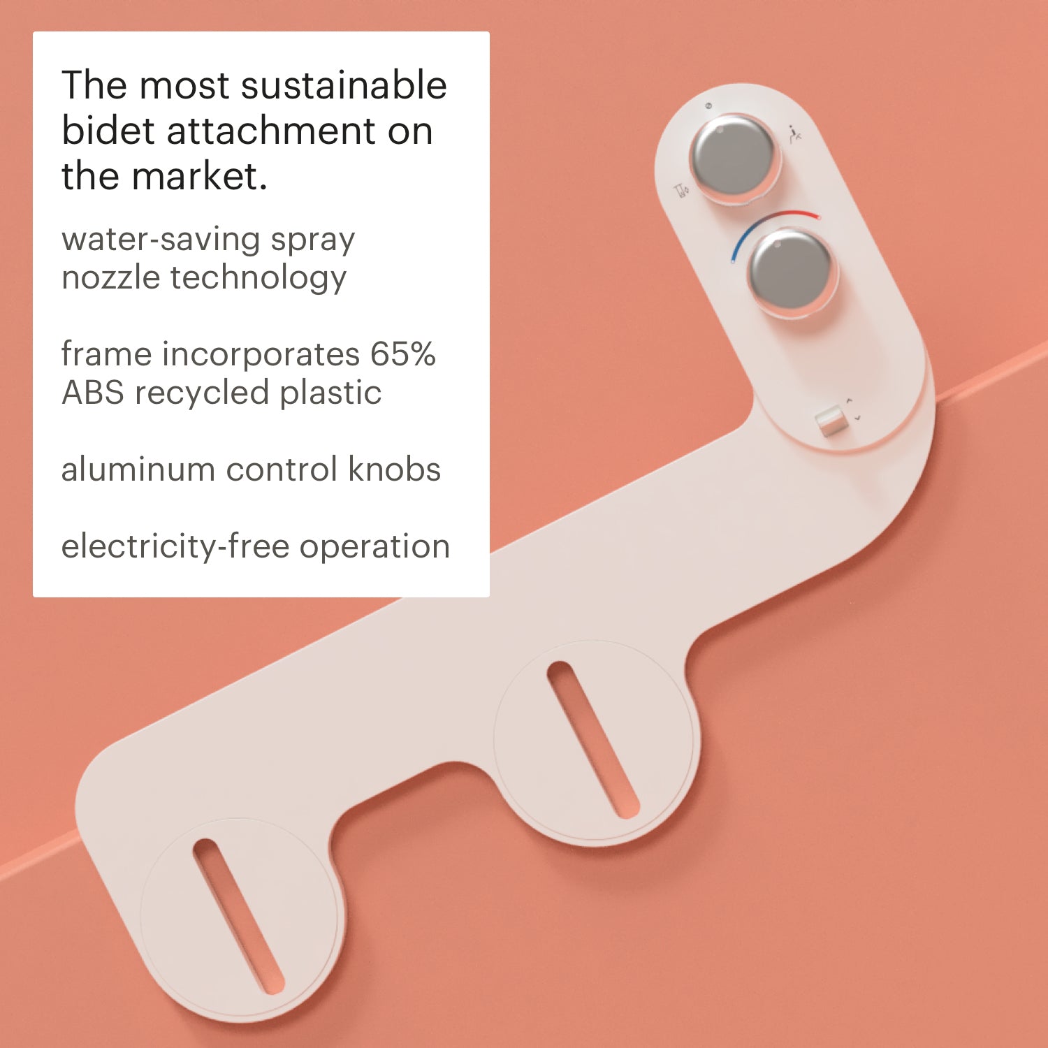 Brondell SimpleSpa Eco Advanced Bidet Attachment with Single Nozzle