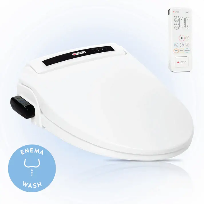Lotus ATS-1000 Remote Bidet Toilet Seat Pure Stream Enema Wash