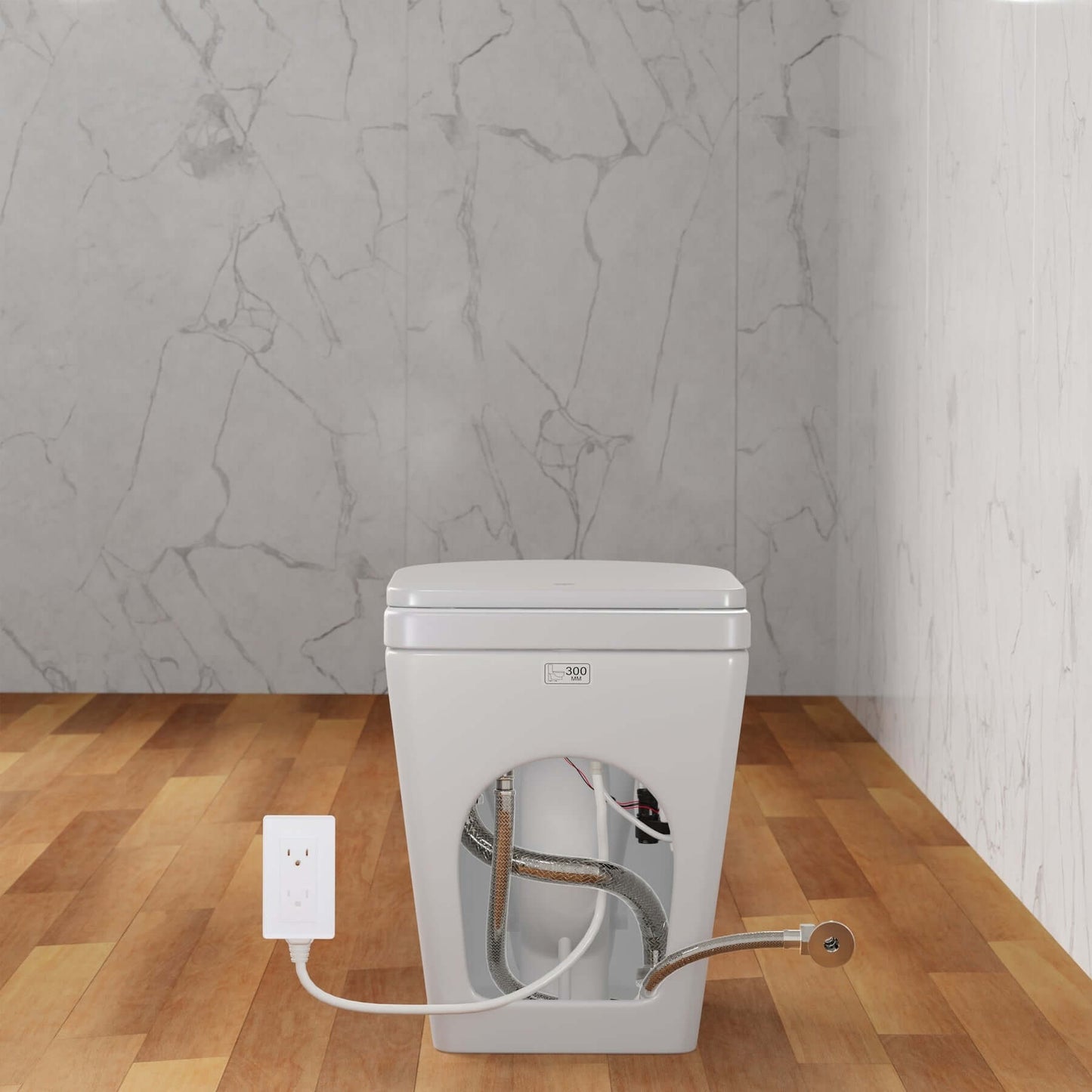 Trone STCL Smart Electric Bidet Toilet With Toe Touch