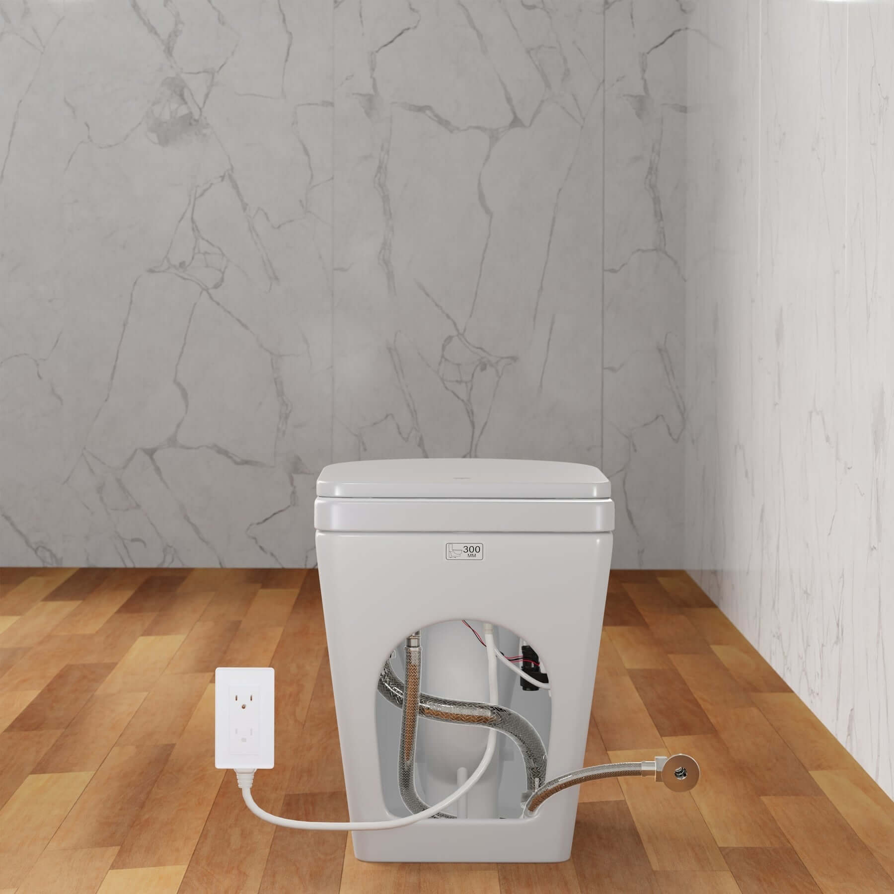 Trone STCL Smart Electric Bidet Toilet With Toe Touch